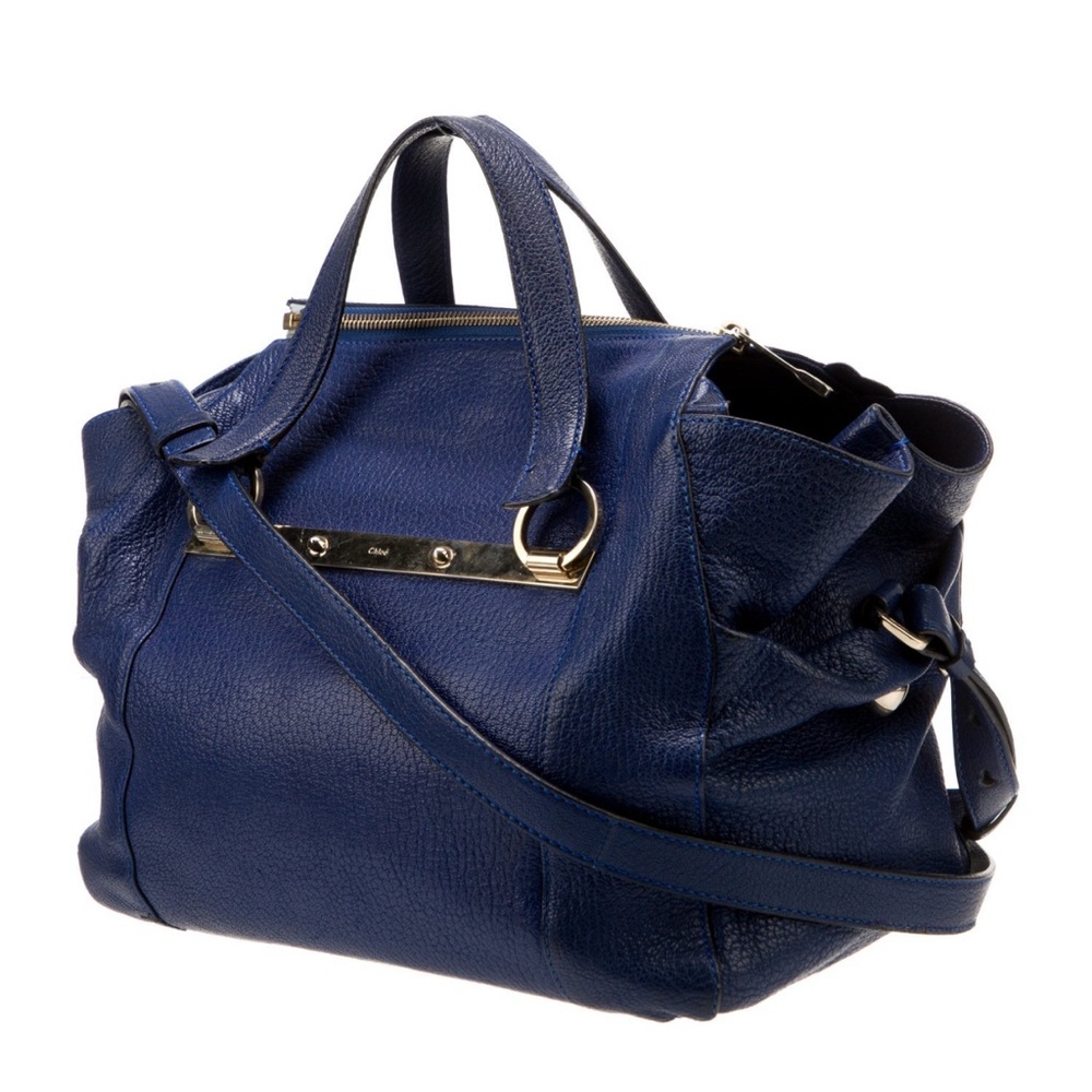 Chlo Solid Leather Shoulder Bag - image 3